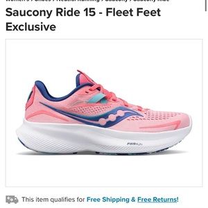 Women’s Saucony Ride 15 - size 9.5
